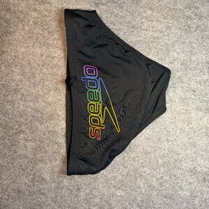 Speedo Pride Edition Swim Brief Rainbow Logo Black